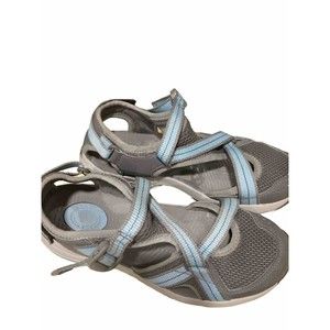 Teva Women’s Closed Toe Blue And Grey Water Shoe Sport Sandals Size 6